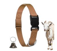 Goat Collar, Adjustable Nylon Collars for and Sheep, Pet Accessories Prevents Running by Ringtone for Goats Small Animals