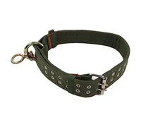 Goat Collar, Goat Supplies Cow Collar with 2 Rows Metal Buckle 4 Layer Canvas Calf Cribbing For Horses For Horse Sheep Cattle Dog Etc Farm Animals Pets (S)