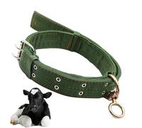 Goat Collars, Adjustable Grazing Animal Collar, Small Animal Cow Pull Harness for Pasture Keeping Training Breeding Transport