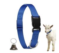 Goat Collars, Adjustable Sheep Collar with Bell - Pet Accessory, Anti-Lost Clear Sound Collar for Cow and Small Farm Animals