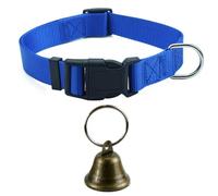 Goat Collars with Bells, Adjustable Nylon Pet Collar & Anti-Lost Loud Bronze Grazing Copper Bells Accessories for Small Farm Animal Sheep Cow Goat