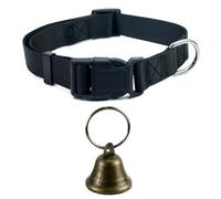 Goat Collars with Bells, Adjustable Nylon Pet Collar & Anti-Lost Loud Bronze Grazing Copper Bells Accessories for Small Farm Animal Sheep Cow Goat