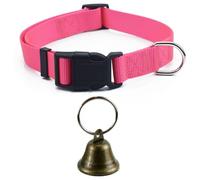 Goat Collars with Bells, Adjustable Nylon Pet Collar & Anti-Lost Loud Bronze Grazing Copper Bells Accessories for Small Farm Animal Sheep Cow Goat