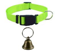 Goat Collars with Bells, Adjustable Nylon Pet Collar & Anti-Lost Loud Bronze Grazing Copper Bells Accessories for Small Farm Animal Sheep Cow Goat