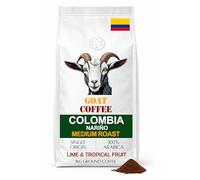 GOAT Colombia Nariño Medium Roast Ground Coffee 1kg | 100% Arabica Single Origin Beans | Caramel & Sweet Stone Fruit Notes | Ideal for Espresso Machine, French Press, Aeropress & Cafetiere