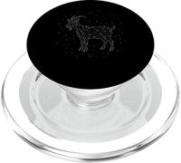 Goat Constellation Farm Animal Line Art Geometric PopSockets PopGrip for MagSafe