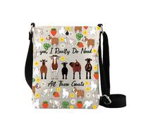 Goat Crossbody Bag Goat Related Gift Farm Animal Gifts Yes I Really Do Need All These Goats Purse Shoulder Bag (Goats cb2)