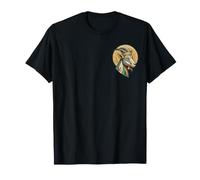 Goat Crown Mosaic Lover Funny Art Crowned Mom Dad Work T-Shirt