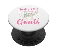 Goat Design for Women Girls Pygmy Goat Farmer Goat Lover PopSockets Adhesive PopGrip