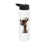 Goat Domestic Wild Goat Ibex Goat Love Cute Goats Stainless Steel Insulated Water Bottle