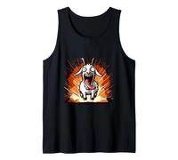 Goat Explosion Funny Goat Crazy Simulator Animal Fun Baa Tank Top