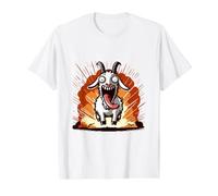 Goat Explosion Funny Goat Crazy Simulator Animal Fun Baa Value Graphic T-Shirt, Men, White, S