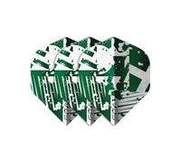 GOAT - Fairway No2 Dart Flights, Green-White, 3-Pack, 7g
