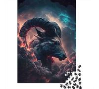 Goat Fantasy Clouds 1000 Piece Jigsaw Puzzle Puzzle Game for Family for Adults Paper Relaxing Home Decor Gift 38x26cm/1000pcs