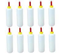 Goat Feeder 10 Pack Goat Feeder Bottles 400ml, Baby Bottle With Bite-resistant Nipple & Clear Measurement Marks For Lambs, Puppies, Livestock Feeding
