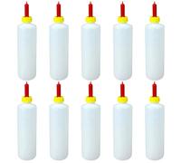 Goat Feeder 400ml Goat Feeder Bottles, Baby Bottle with Bite-resistant Nipple & Clear Measurement Marks for Lambs, Puppies, Livestock Feeding.