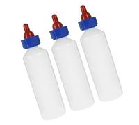 Goat Feeding Bottle 500ml 3pcs with Silicone Nipple for Livestock | Reusable Plastic Feeder, Gentle Mouth Feel, Stable Farm Design, Supports Sheep, Lamb and Calf Feeding