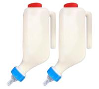 Goat Feeding Bottles - Lamb Feeder Bottles With Scaled Measurement, Hangable Upside-Down Nursing Tool | Breeding Supply For Cow, Sheep, Puppy, And Small Animals, Farm And Pet Care