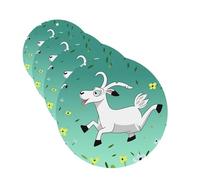 Goat Frolic Car Air Freshener Cards for Women Men 4 Pack Cute Car Accessories Long Lasting Scent Car Diffuser Hanging Auto Aromatherapy Tablets Car Fresheners Gifts
