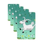 Goat Frolic Car Air Freshener Cards for Women Men 4 Pack Cute Car Accessories Long Lasting Scent Car Diffuser Hanging Auto Aromatherapy Tablets Car Fresheners Gifts