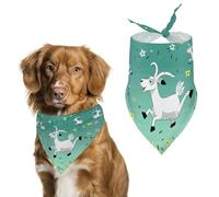 Goat Frolic Dog Bandana Washable & Adjustable Triangle Scarf, Breathable Pet Scarf for Small Medium Large Pets, Cute Fashion Pet Accessory