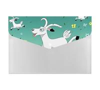 Goat Frolic File Folder 6-Pocket, Waterproof Accordion File Organizer with Snap Closure, Expanding Document Holder for Office, Home