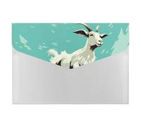 Goat Frolic File Organizer for Office,6 Pockets Expanding File Folder, Portable Accordion Folders for Desktop, Waterproof Paper Bill Receipt Organizer for Business