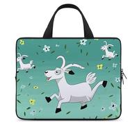 Goat Frolic Laptop Sleeve Ultra-Thin, Lightweight & Waterproof 17inch Laptop Bags, Durable Neoprene Material, Portable Protective Computer Bag with Hand Strap