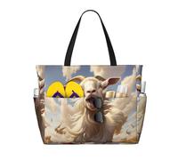 Goat Frolic Print Large Capacity Travel Bag For Women Beach Tote Bags Duffle Bag,For Travel Gym Vacation
