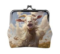 Goat Frolic Print Versatile Coin Purse Exquisite Mini Wallet Cute Change Pouch for Any Occasion