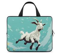 Goat Frolic Printed Laptop Case 15 Inch Laptop Bag Laptop Sleeve Water Resistant Computer Case Laptop Carrying Case Protective Laptop Handbag Bag Bussiness Carrying Handbag