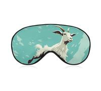Goat Frolic Sleep Mask Eye Mask Eye Masks for Sleep Sleep Masks for Women Men Travel Eye Mask Adjustable Sleeping Mask Sleep Mask Blackout Cute Sleep Mask