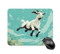 Goat Frolic Square Mouse Pad Portable Computer Mousepad with Non-Slip Rubber Base 20 * 25cm Ultra-Thin Gaming Mouse Mat for Computer Laptop Office Desk Accessories