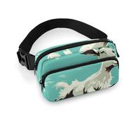 Goat Frolic Waist Bag Large Capacity Fanny Pack Adjustable Belt Crossbody Bags Portable Waist Packs For Outdoors Traveling Casual Running