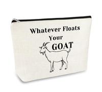 Goat Gifts for Women Makeup Bag Goats Lovers Gifts Cosmetic Bags Goat Gifts for Goat Lovers Animal Lovers Gifts Goat Mom Gifts Goat Themed Gifts Christmas Birthday Gifts for Farmers Goat Lady Friend