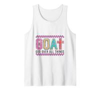 Goat God Over All Things Christian Cross Faith Tank Top