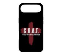 Goat God Over All Things Christian Red Cross Design G.O.A.T. Case for iPhone Air