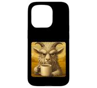 Goat Grumpy Coffee Morning Humor Wildlife Tired Mug Case for iPhone 15 Pro
