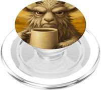 Goat Grumpy Coffee Morning Humor Wildlife Tired Mug PopSockets PopGrip for MagSafe