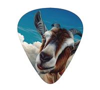 Goat Guitar Picks Guitar Accessories 12 Pack Art Bass Pick Thin, Medium Heavy Gauges 3 Sizes For Ukulele