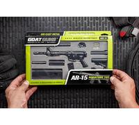 GoatGuns Miniature AR Model Black | 1:3 Scale Diecast Metal Build Kit