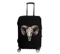 Goat Head Death Metal Funny Luggage Cover Washable Suitcase Protector Travel Baggage Covers