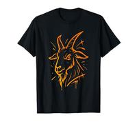 Goat Head Graffiti Sketch Street Art Illustration T-Shirt