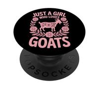 Goat Herding Just A Girl Who Loves Goats Goat Whisperer PopSockets Adhesive PopGrip