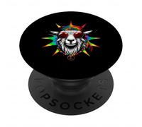 Goat Hippie Tie Dye Retro Festivals Music Peace PopSockets Adhesive PopGrip