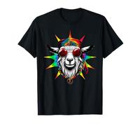 Goat Hippie Tie Dye Retro Festivals Music Peace T-Shirt