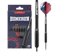 GOAT - Homerun Black Brass Steeldarts, Incl. 3 Barrels, 3 Flights & 3 Shafts
