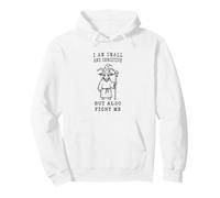 Goat I am Small and sensitive But also fight me Funny Pullover Hoodie