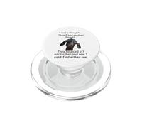Goat I had a thought Funny Sarcastic old or older person PopSockets PopGrip for MagSafe