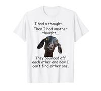 Goat I had a Thought Funny Sarcastic Old or Older Person Value Graphic T-Shirt
